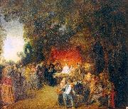 WATTEAU, Antoine The Marriage Contract oil painting reproduction